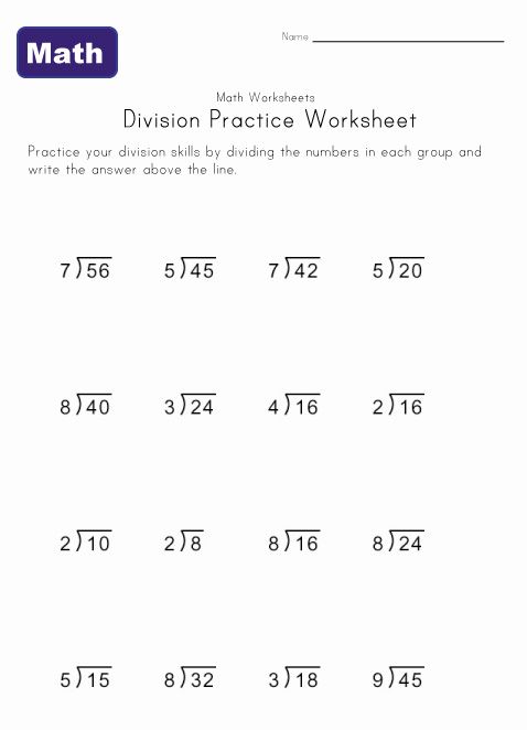 Basic Division Worksheets Pdf