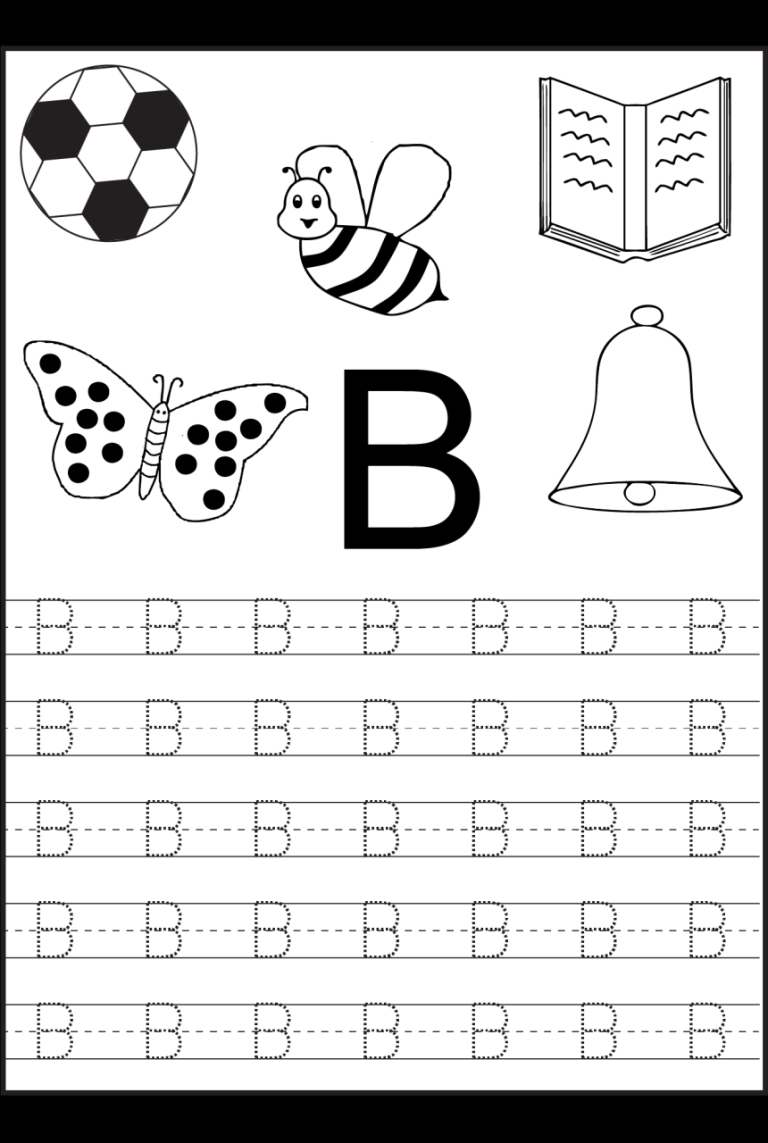 Printable Tracing Worksheets For Preschoolers