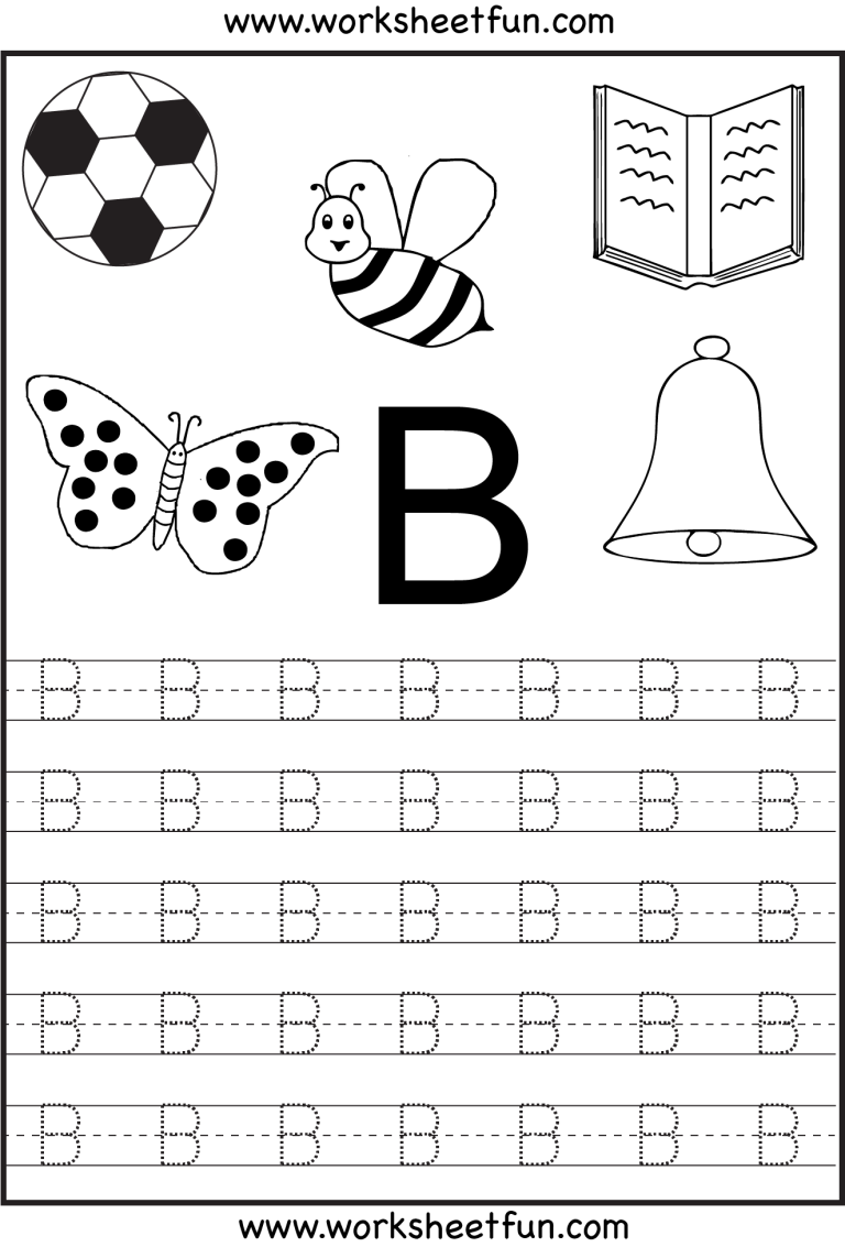 Tracing Worksheets For Preschool Letters