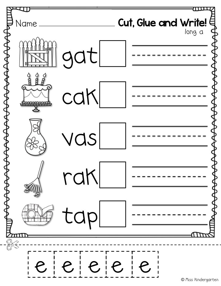 Magic E Worksheets