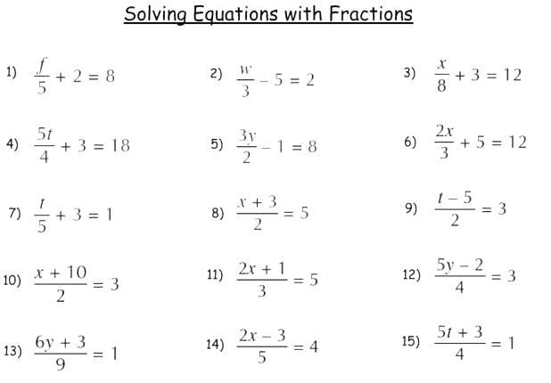 Solving Linear Equations Worksheet Grade 10