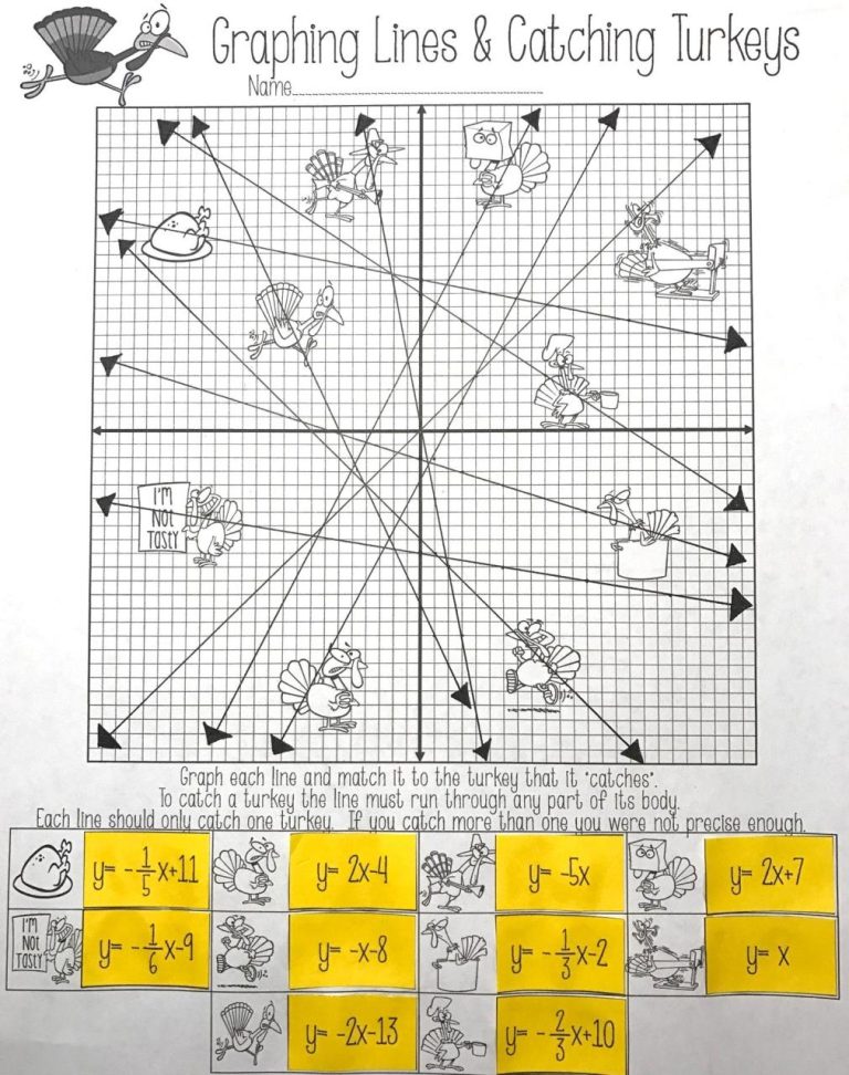 8th Grade Graphing Linear Equations Worksheet