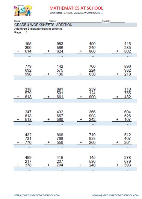 Year 4 Maths Worksheets Uk Free