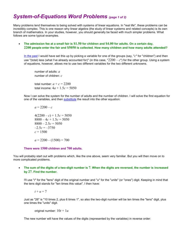 Linear Equations In One Variable Class 8 Worksheets