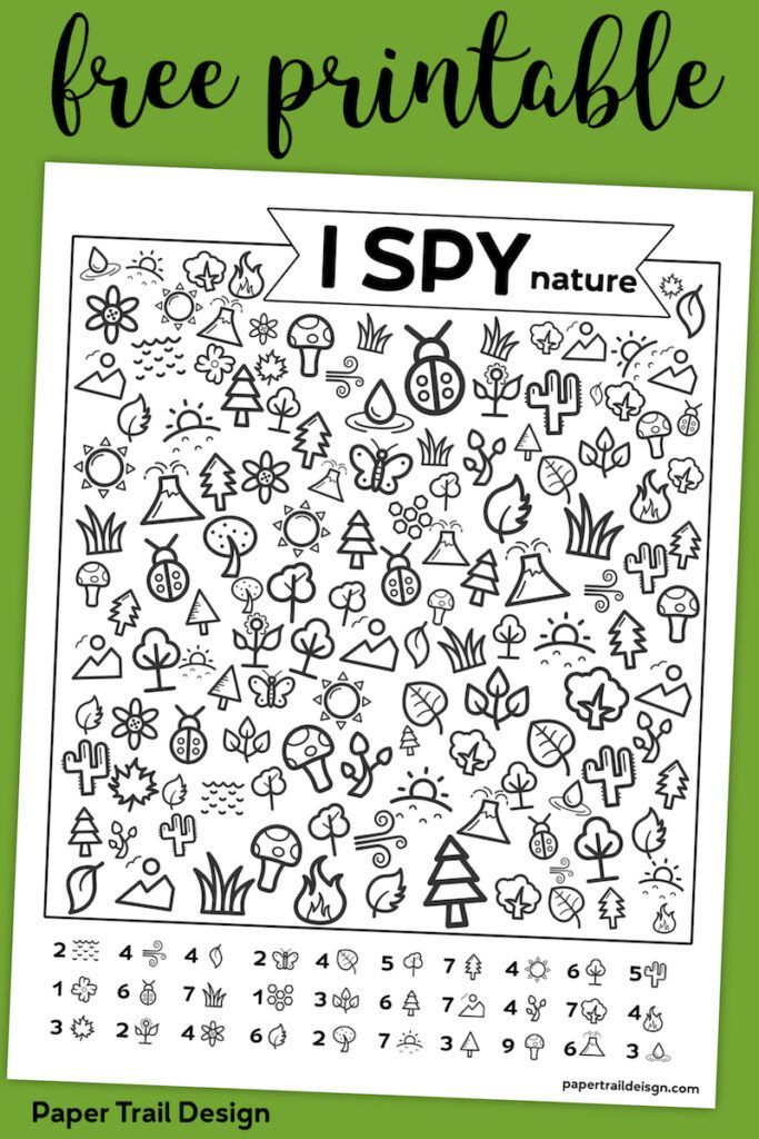 Fun Worksheets For Kids I Spy