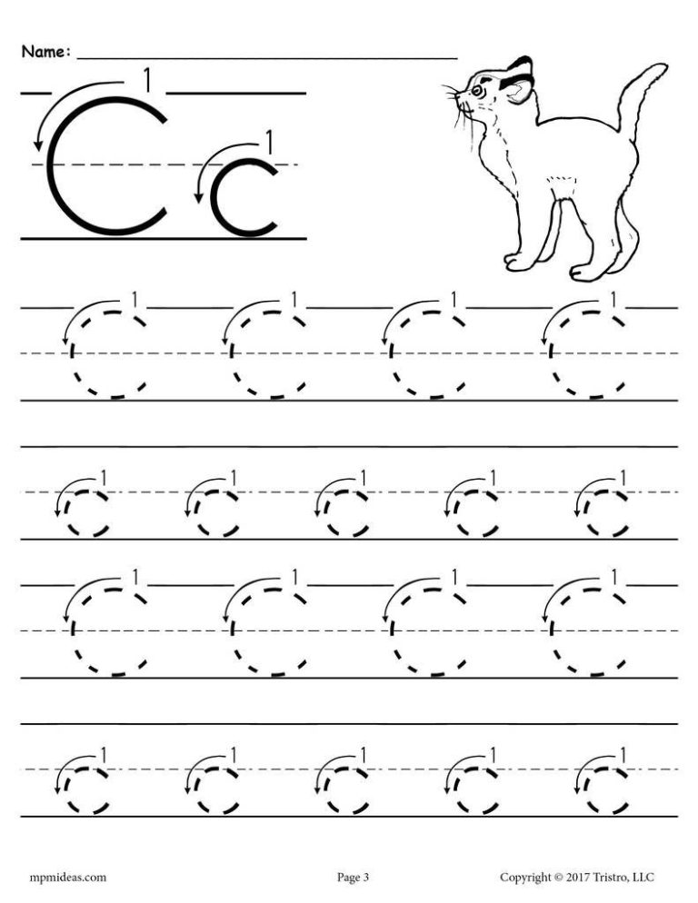 Free Printable Letter C Worksheets For Kindergarten