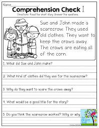 Reading Comprehension Worksheets Pdf Grade 1