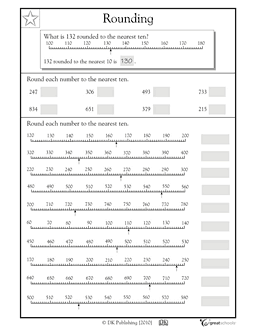 Third Grade 3rd Grade Math Rounding Worksheets