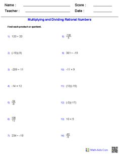 Multiplying And Dividing Rational Expressions Worksheet