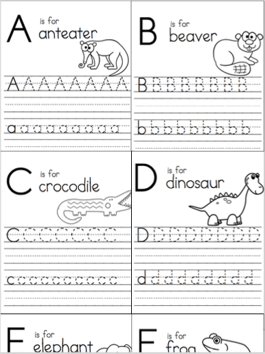 English Alphabet Writing Practice Book Pdf