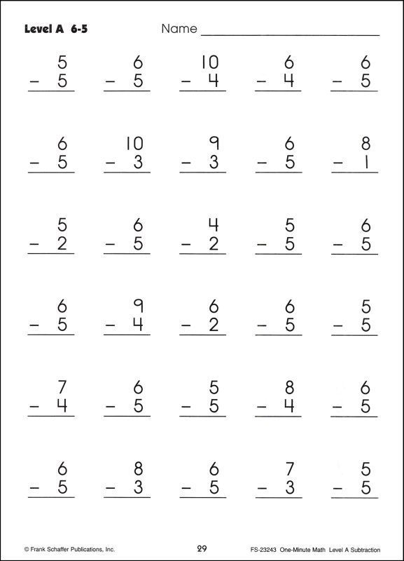 Preschool Math Worksheets Pdf