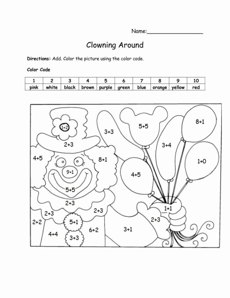 Second Grade Math Coloring Worksheets 2nd Grade