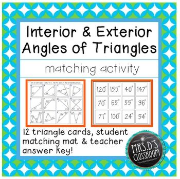 7th Grade Interior And Exterior Angles Worksheet