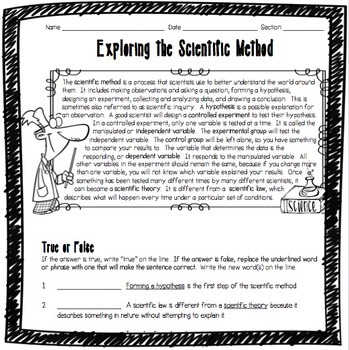 Scientific Method Worksheet Pdf 5th Grade