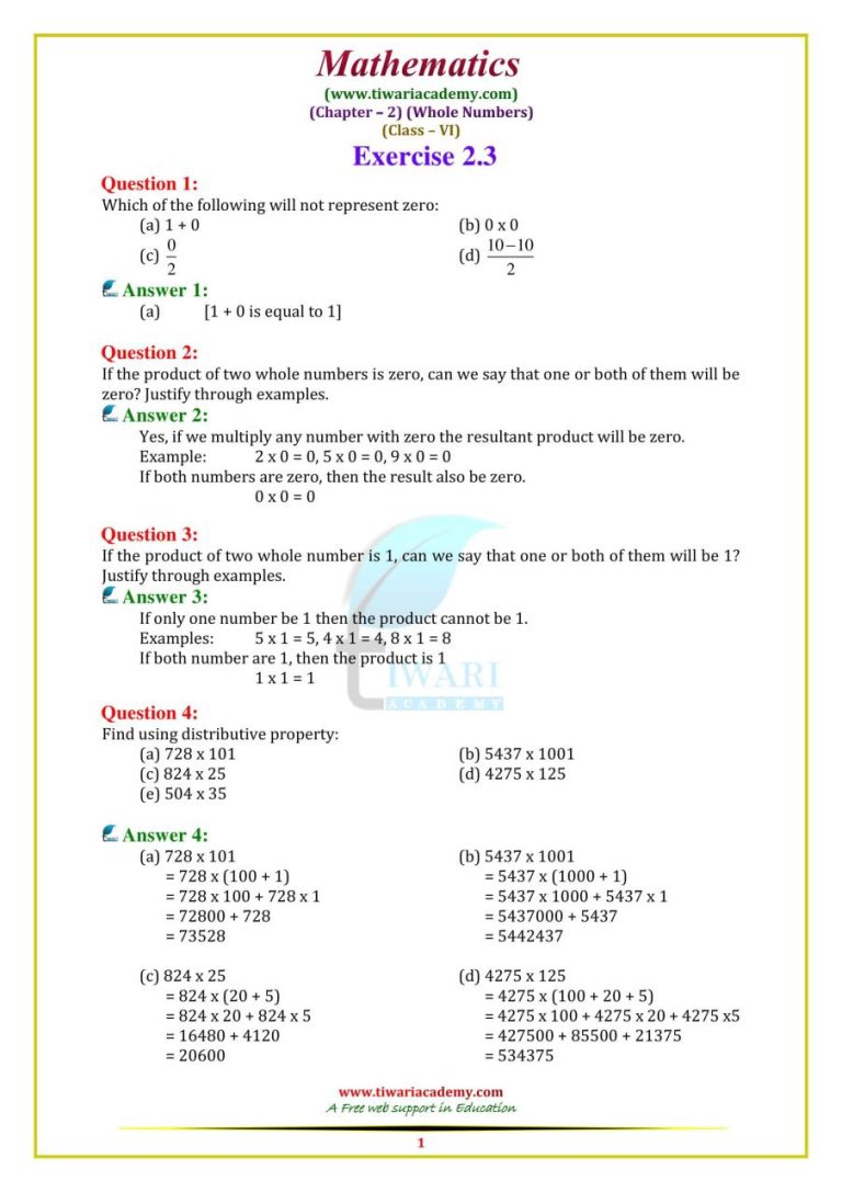 Fractions Worksheets Grade 6 Ncert