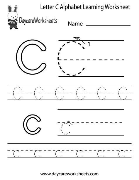 Preschool Kindergarten Letter C Worksheets