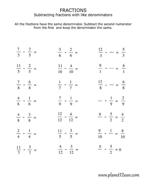 Simplifying Fractions Worksheet Pdf