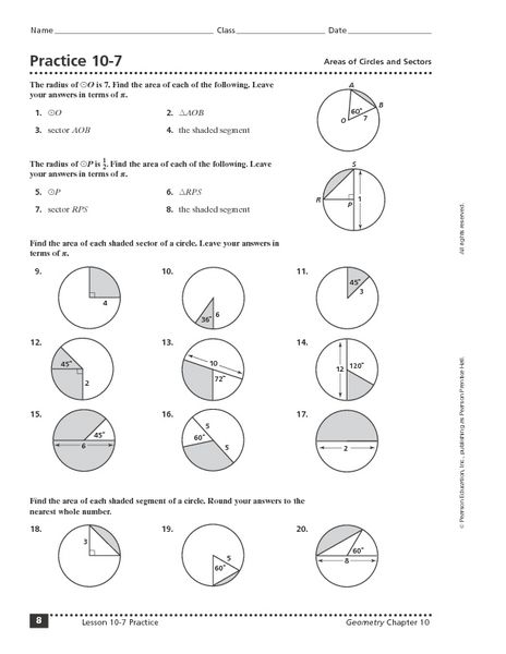 10th Grade Geometry Worksheets Pdf