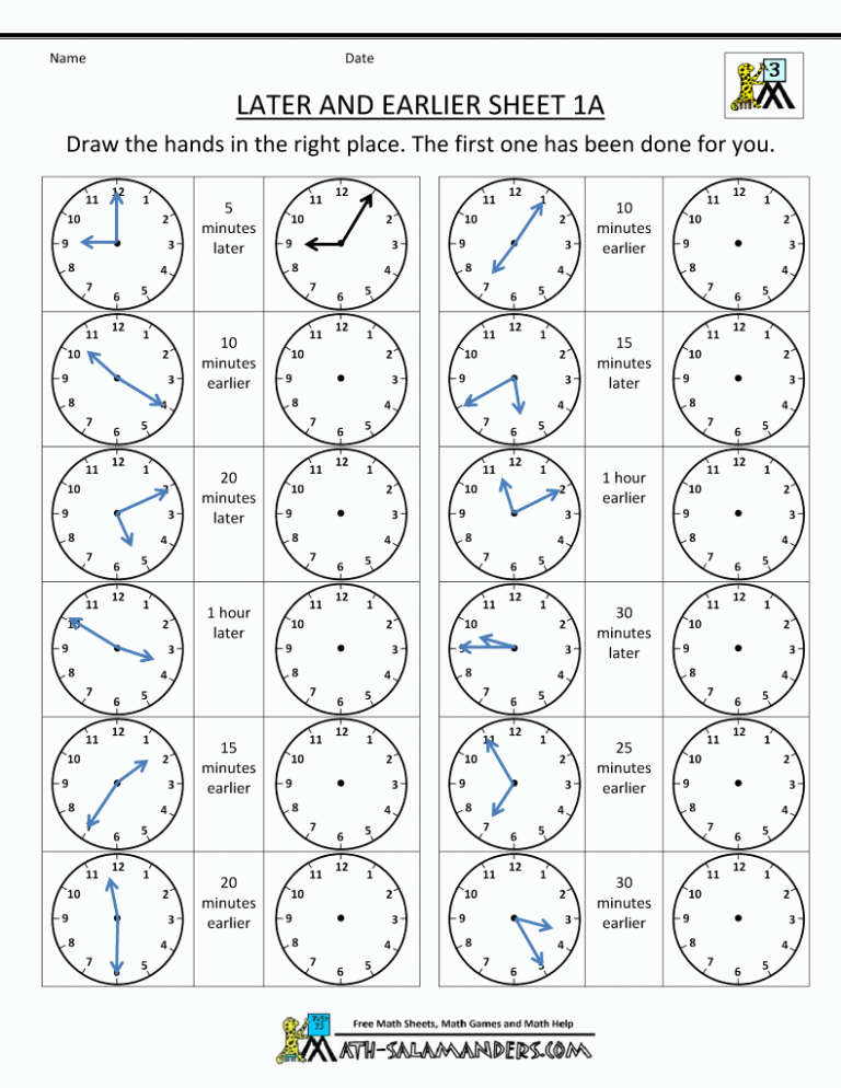 Year 3 Maths Worksheets Free Online