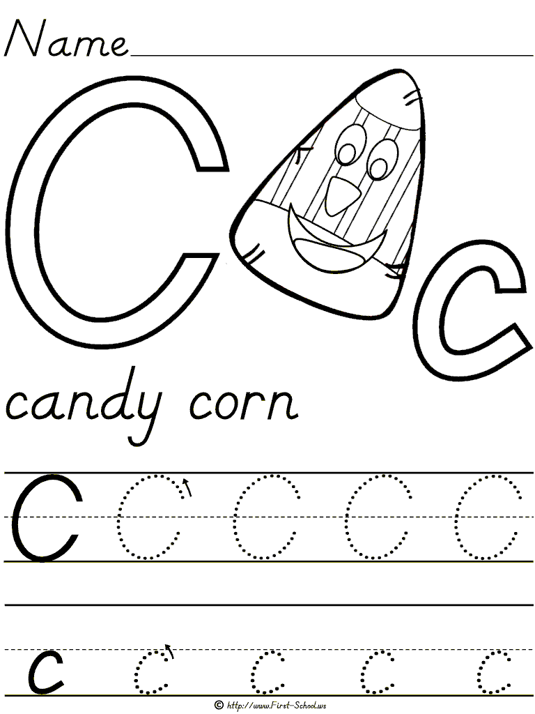 Pre K Worksheets Letter C