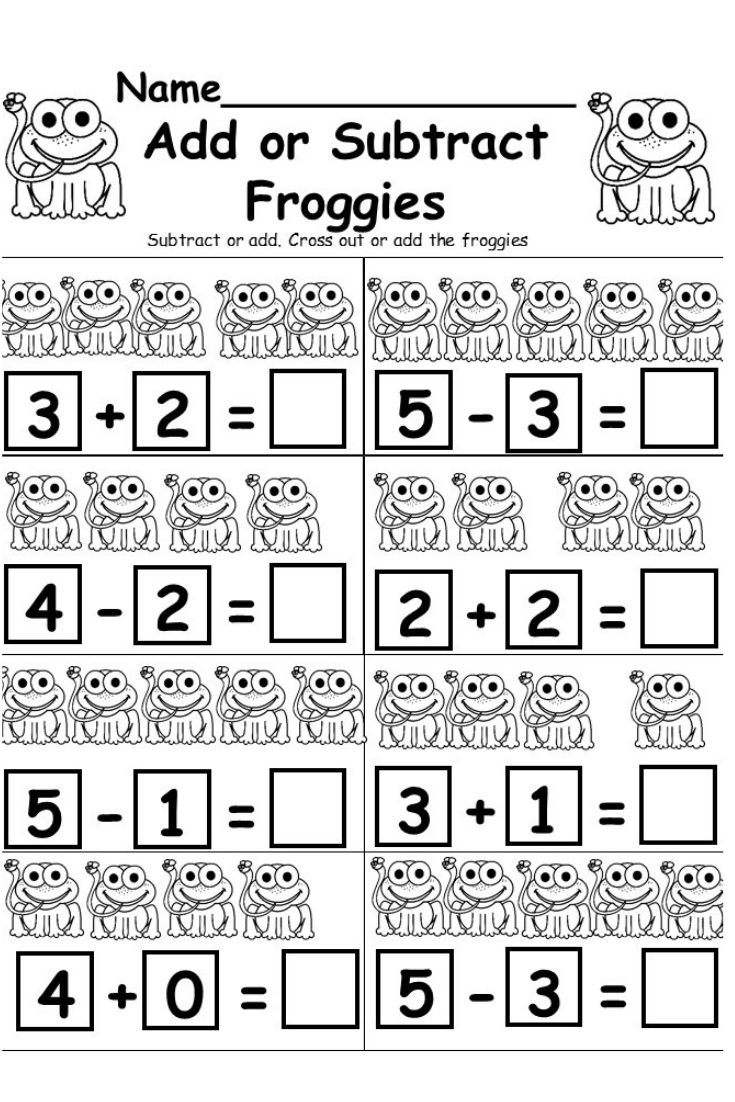 Math Sheets For Kindergarten Printable