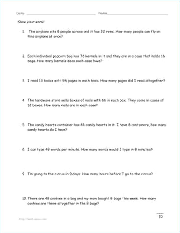 Inequality Word Problems Worksheet With Answers