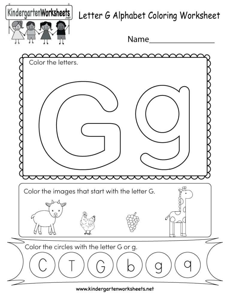 Coloring Abc Worksheets For Kindergarten Printables