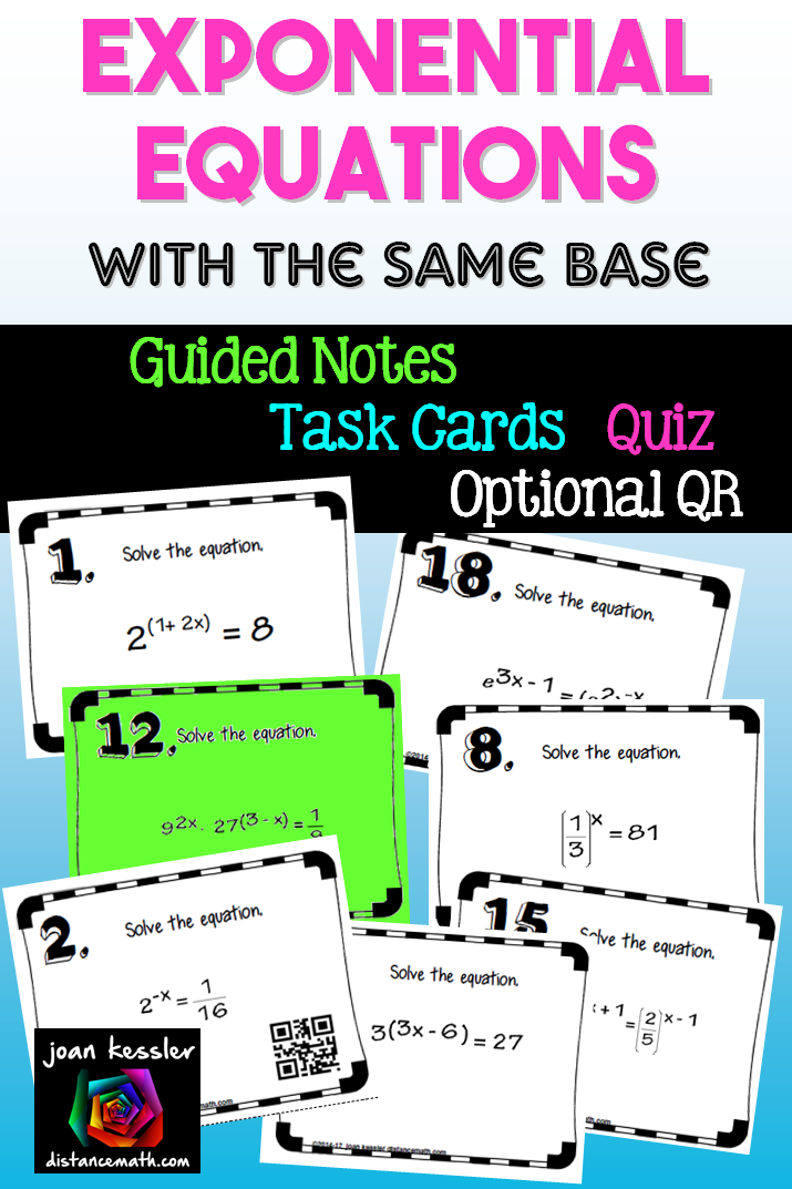 Solving Exponential Equations Same Base Worksheet Answers