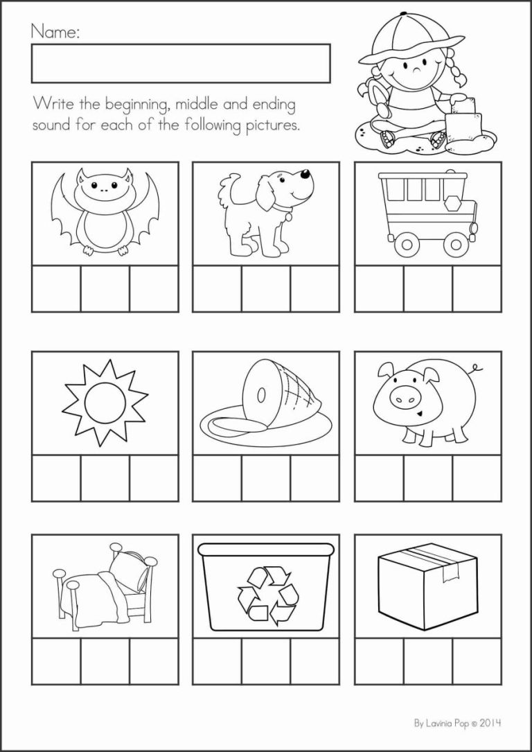 Literacy Worksheets For Toddlers