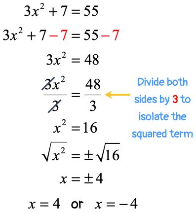 Solving Quadratic Equations By Taking Square Roots Worksheet