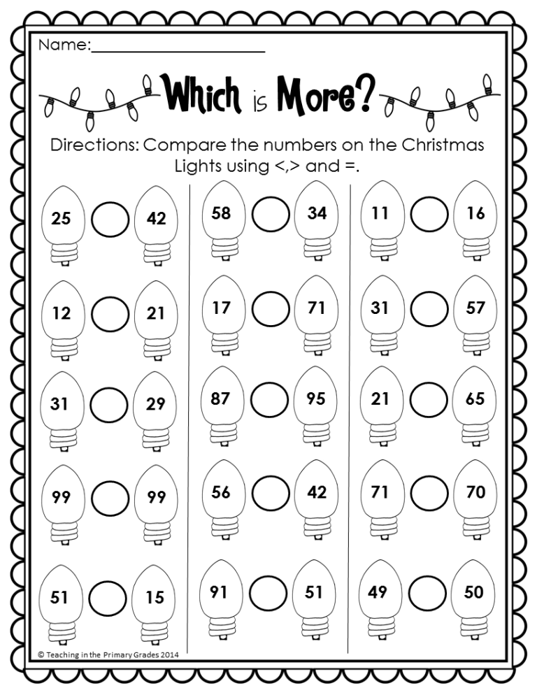 Common Core Math Sheets 1st Grade