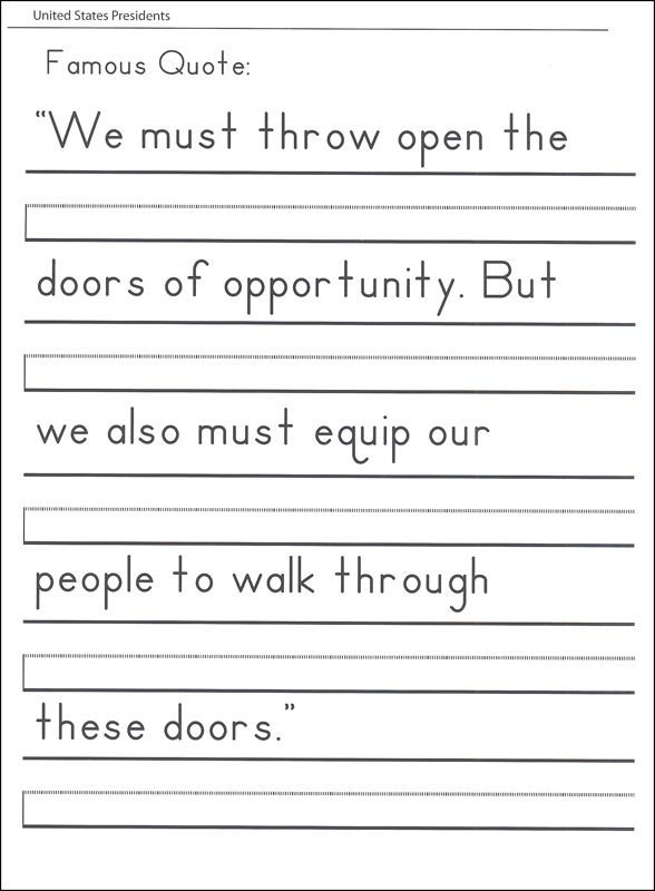 3rd Grade Printable Handwriting Sheets