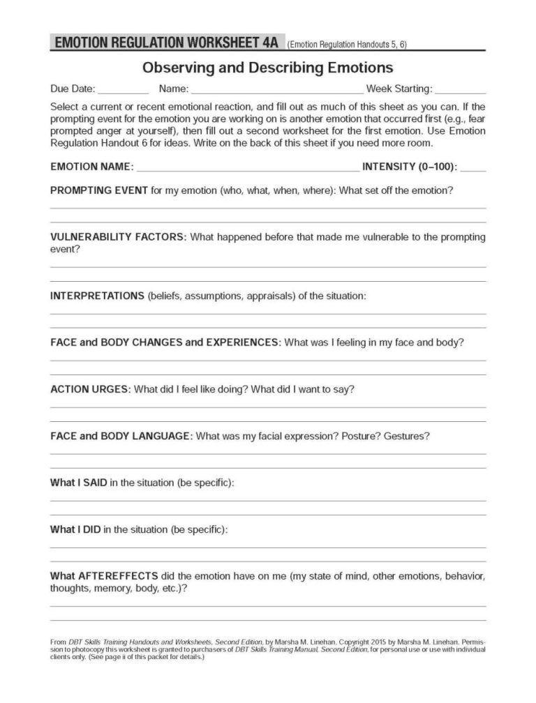 Dbt Worksheets For Adults Pdf