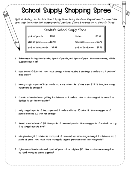 6th Class Maths Word Problems