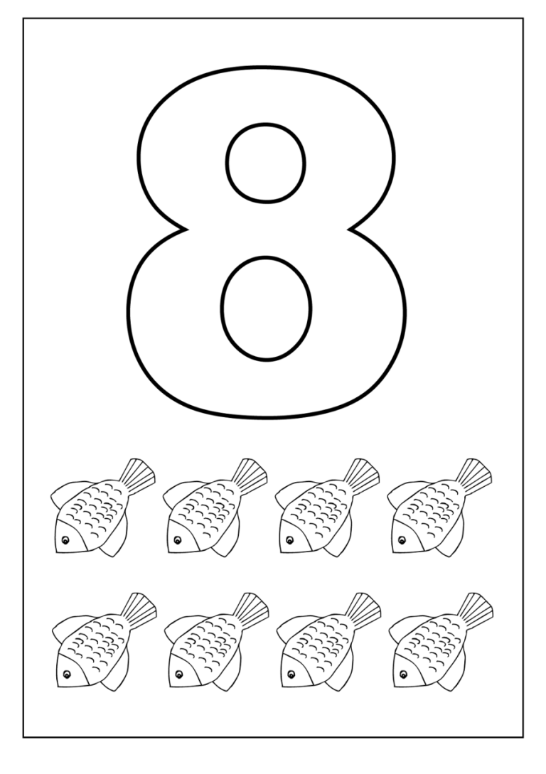 Free Printable Number 8 Tracing Worksheets