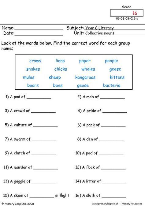 Printable Nouns Worksheet For Grade 3