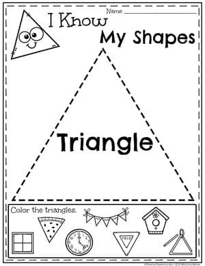 Printable Pre K Worksheets Shapes