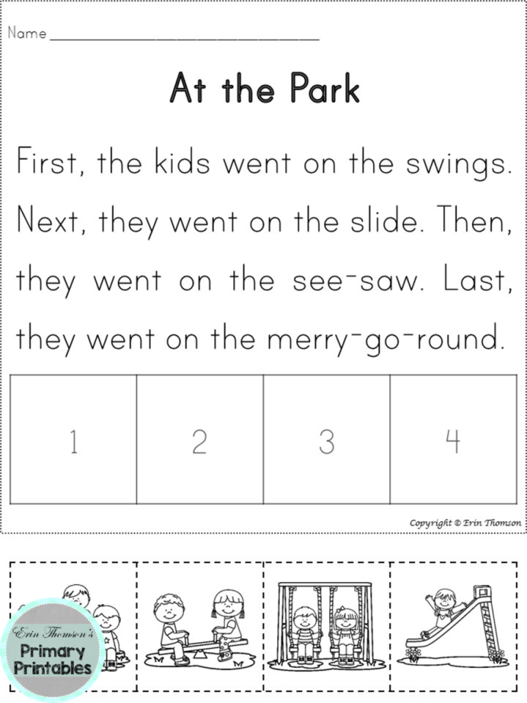 Sequencing Worksheets