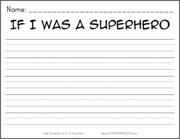 Printable Writing Worksheets 2nd Grade