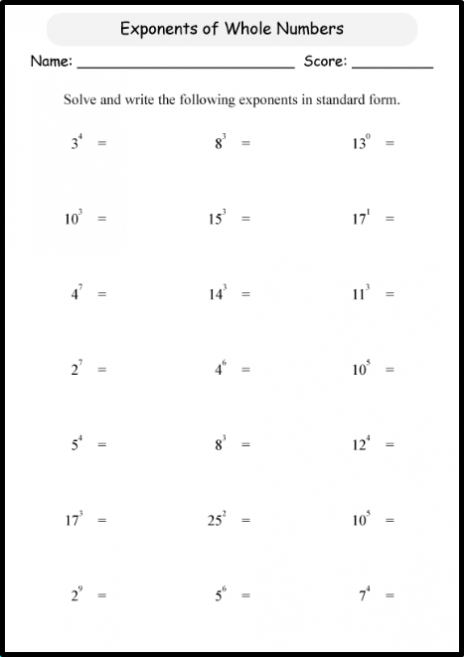 7th Grade Math Worksheets With Answers