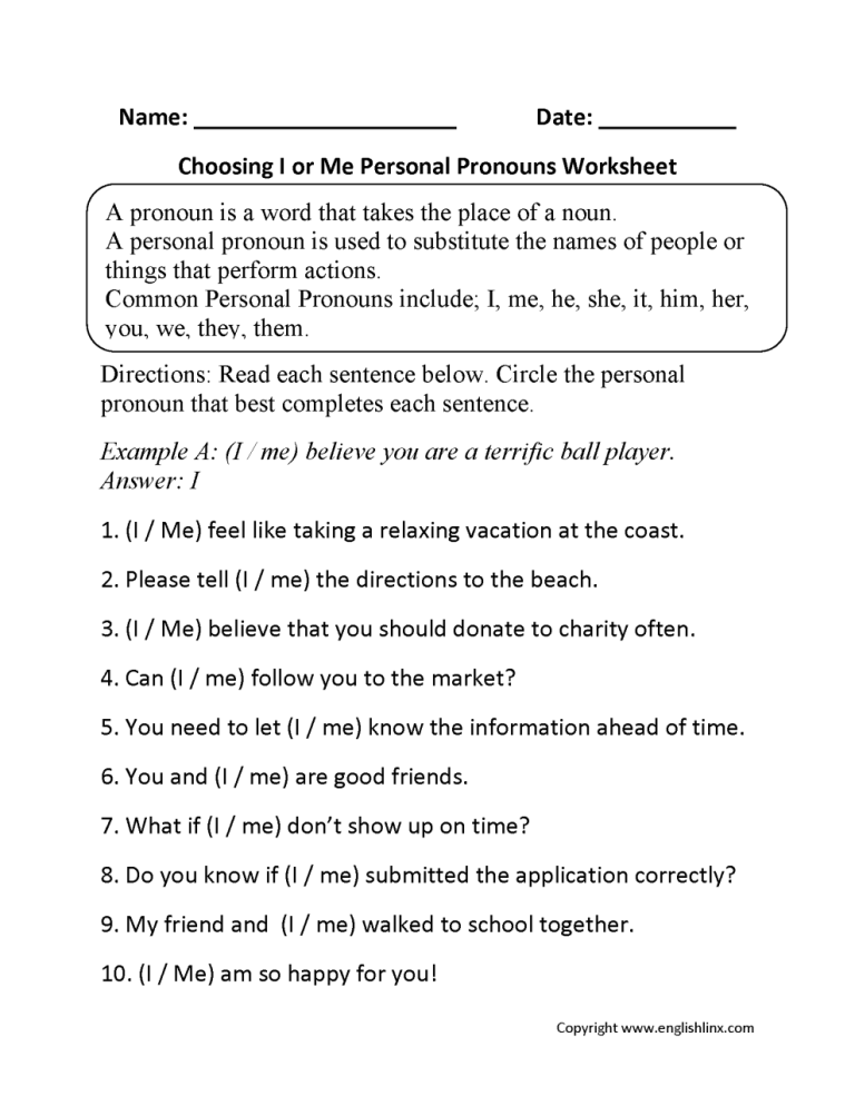 Demonstrative Pronouns Worksheets For Grade 2