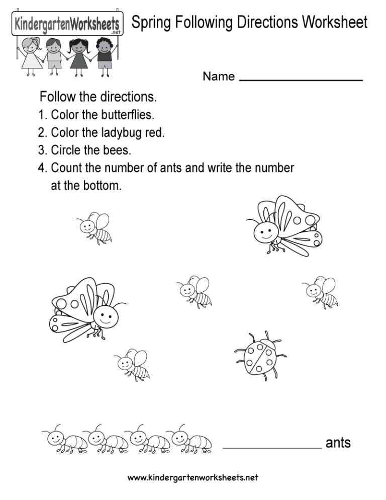 Following Directions Worksheet 1st Grade