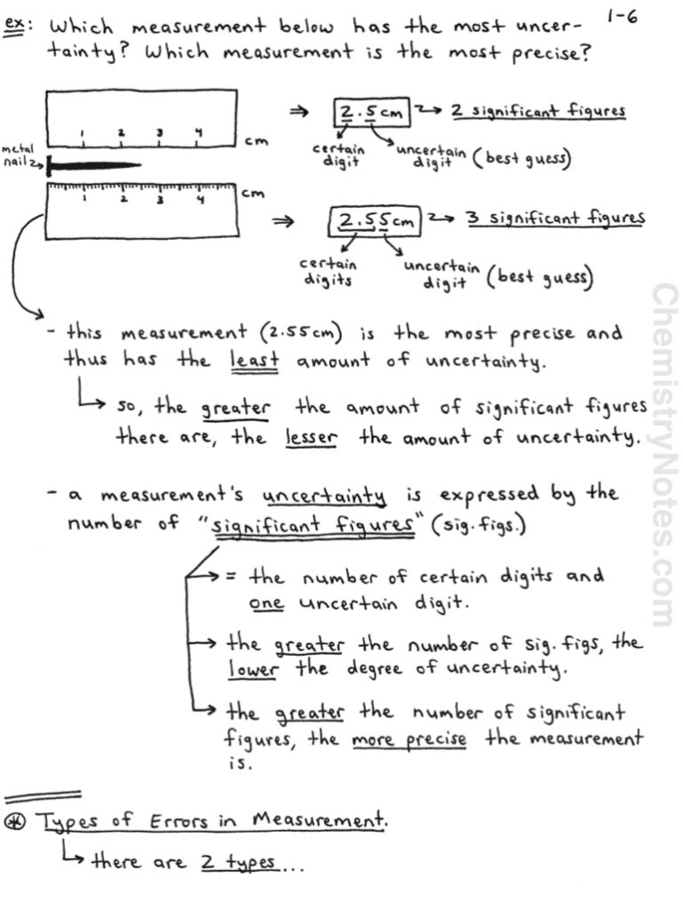 Significant Figures Worksheet 1