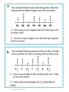 Dot Plot Worksheet 3rd Grade