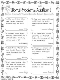 Printable Addition Word Problems For Grade 2 Worksheets