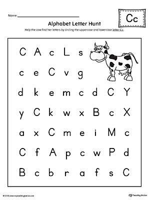 Hunt Free Printable Preschool Worksheets Tracing Letters