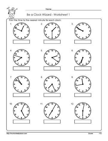 Year 3 Time Worksheets Pdf