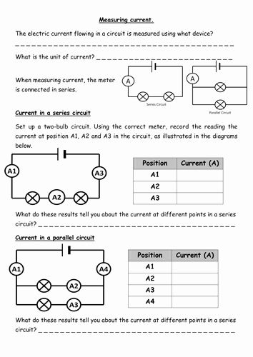 Circuits Worksheet Answers