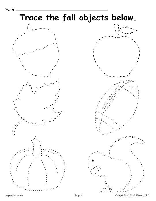 Fall Worksheets For Prek