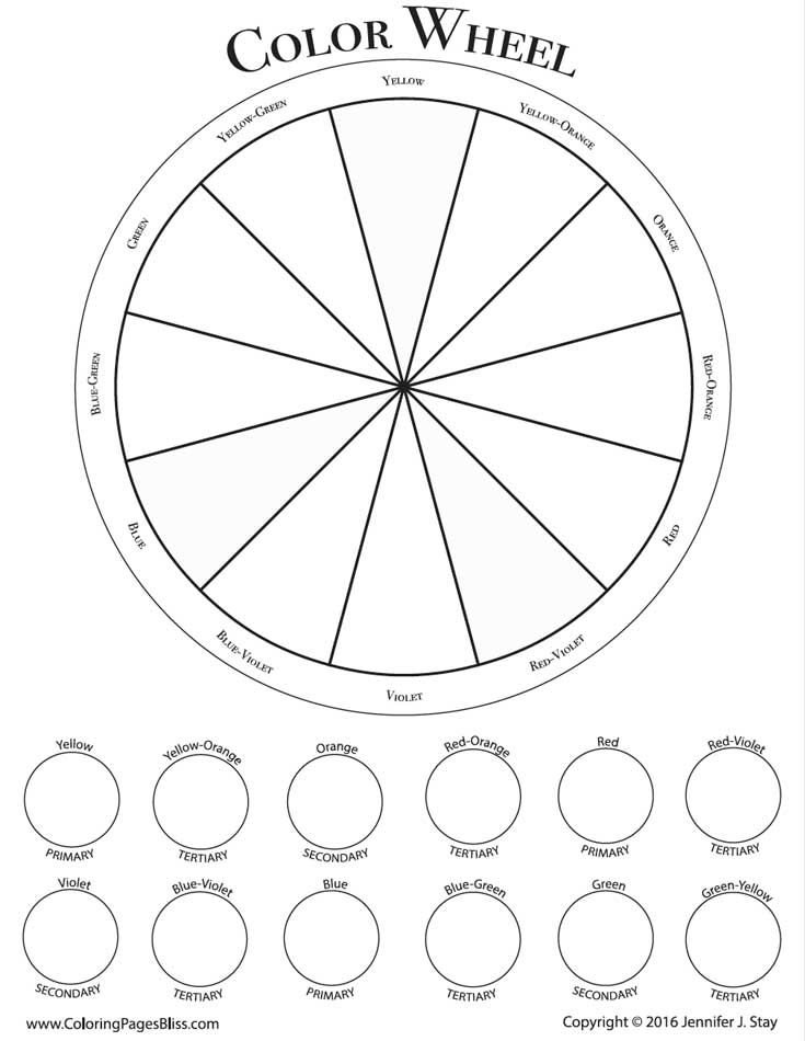 Printable Color Wheel Mandala